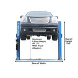 Atlas 8000 Lb Capacity Baseplate 2-Post Lift
