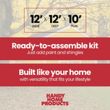 Astoria 12 ft. x 12 ft. Outdoor Wood Storage Shed