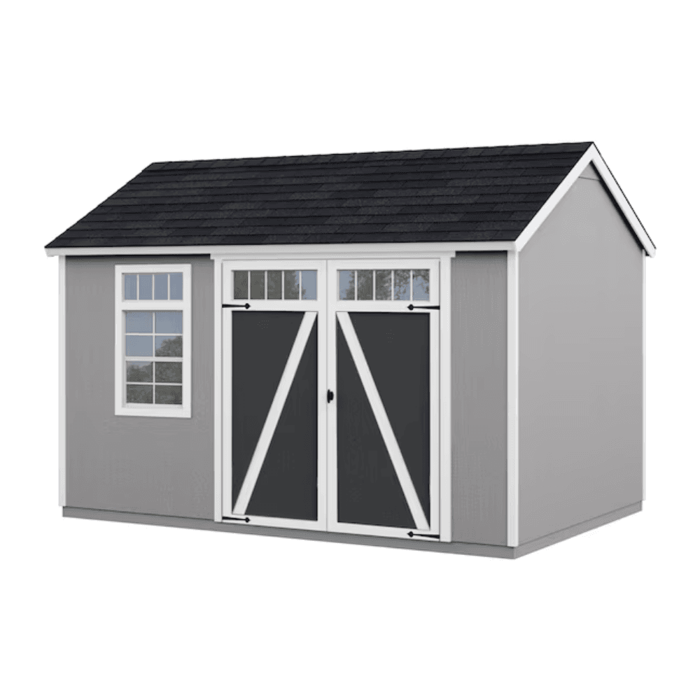 Heartland Coronado 12-ft x 8-ft Gable Style Wood Outdoor Storage Shed with Windows and Doors