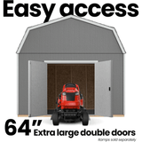 Hudson 12 ft. W x 16 ft. D Wood Storage Shed
