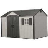 (Plastic) Outdoor Storage Shed with Steel-Reinforced Construction