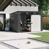Modernist 10 ft. x 7 ft. Barn Door Storage Shed Suncast