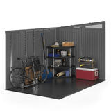 Modernist 10 ft. x 7 ft. Barn Door Storage Shed Suncast
