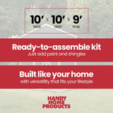 Rookwood 10 ft. W x 10 ft. D Wood Storage Shed With Floor