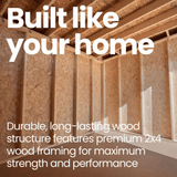 Rookwood 10 ft. W x 12 ft. D Wood Storage Shed With Floor