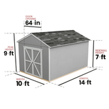 Rookwood 10 ft. W x 14 ft. D Wood Storage Shed