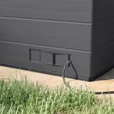 Suncast Cabana Entertainment Shed 8 ft. x 7 ft. Resin Storage Shed (Floor Included)