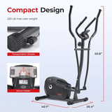 Sunny Health and Fitness Programmable Magnetic Elliptical