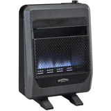 Bluegrass Living Natural Gas Vent Free Blue Flame Gas Space Heater With Blower and Base Feet – 20,000 BTU, T-Stat Control – Model# B20TNB-BB
