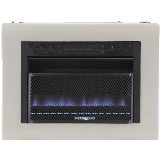 Cedar Ridge Reconditioned Hearth Dual Fuel Ventless Blue Flame Gas Space Heater With Blower – 20,000 BTU, T-Stat Control – Model# CH20TBU-R