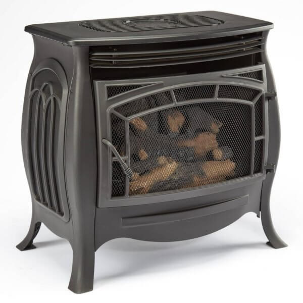 Duluth Forge Dual Fuel Ventless Gas Stove – 26,000 BTU, Remote Control, Matte Black Finish – Model# FDSR25