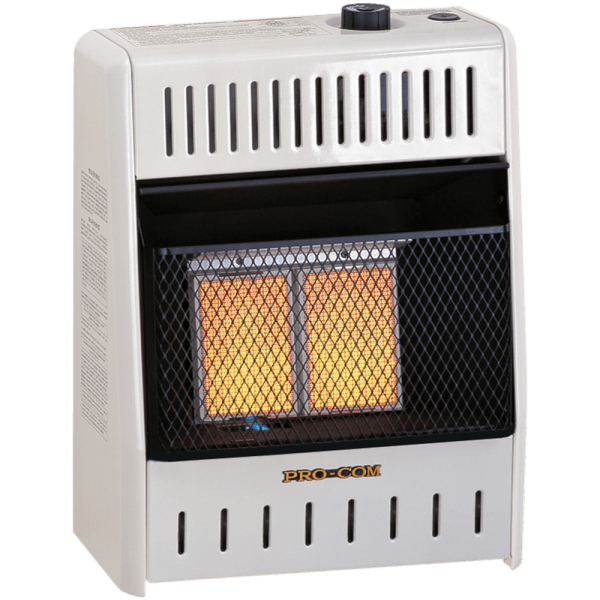 ProCom Reconditioned Dual Fuel Ventless Infrared Heater – 10,000 BTU, T-Stat Control – Model# MD2TPA-R