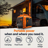 Generac GP3300i Portable Inverter Generator 3300 Starting 2500 Running Watt Gas Powered COsense TruePower