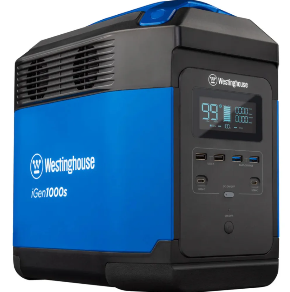 Westinghouse iGen1000S Portable Power Station 1200 Peak Watts 1000 Running Watts 592Wh Lithium Battery Pure Sine Wave