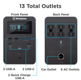 Westinghouse iGen1000S Portable Power Station 1200 Peak Watts 1000 Running Watts 592Wh Lithium Battery Pure Sine Wave