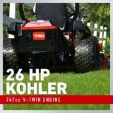 Toro Titan Max 60 Zero Turn Riding Mower 26 HP Kohler V-Twin Engine 60 Inch IronForged Deck