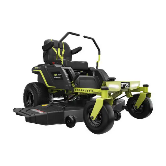 Ryobi 48V HP Brushless Electric Zero Turn Mower 54 Inch Deck 115Ah Battery Riding Lawn Mower