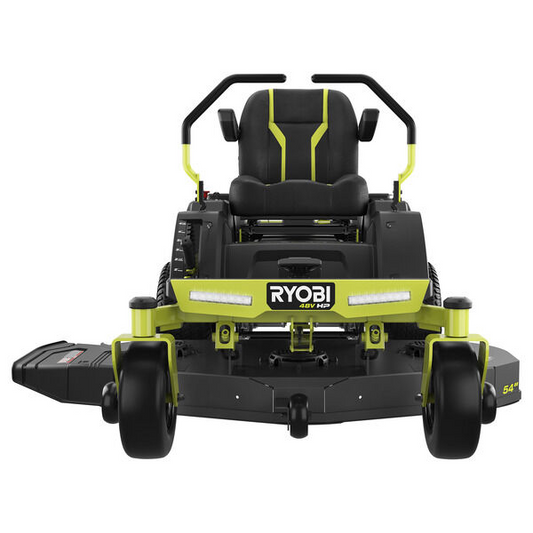 Ryobi 48V HP Brushless Electric Zero Turn Mower 54 Inch Deck 115Ah Battery Riding Lawn Mower