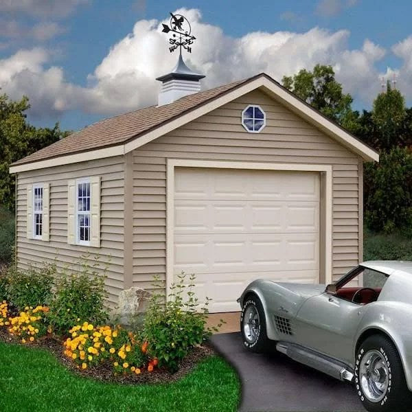Best Barns Greenbriar 12’x24′ Wood Garage Barn Kit-Installation included