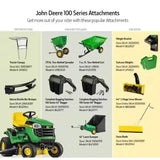 John Deere S100 42-Inch 17.5 HP Gas Hydrostatic Riding Lawn Tractor