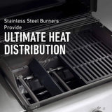 Weber 47510001 Spirit E-310 3-Burner Natural GAS Black Bundle with Generic Grill Cover Barbecue Drip Pans Set of 3