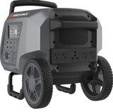 Yard Force Portable Power Station 2400-Watt Continuous 4800-Watt Peak, Bluetooth speaker, WIFI connection, Wireless Charging, RV 30A plug, LED light