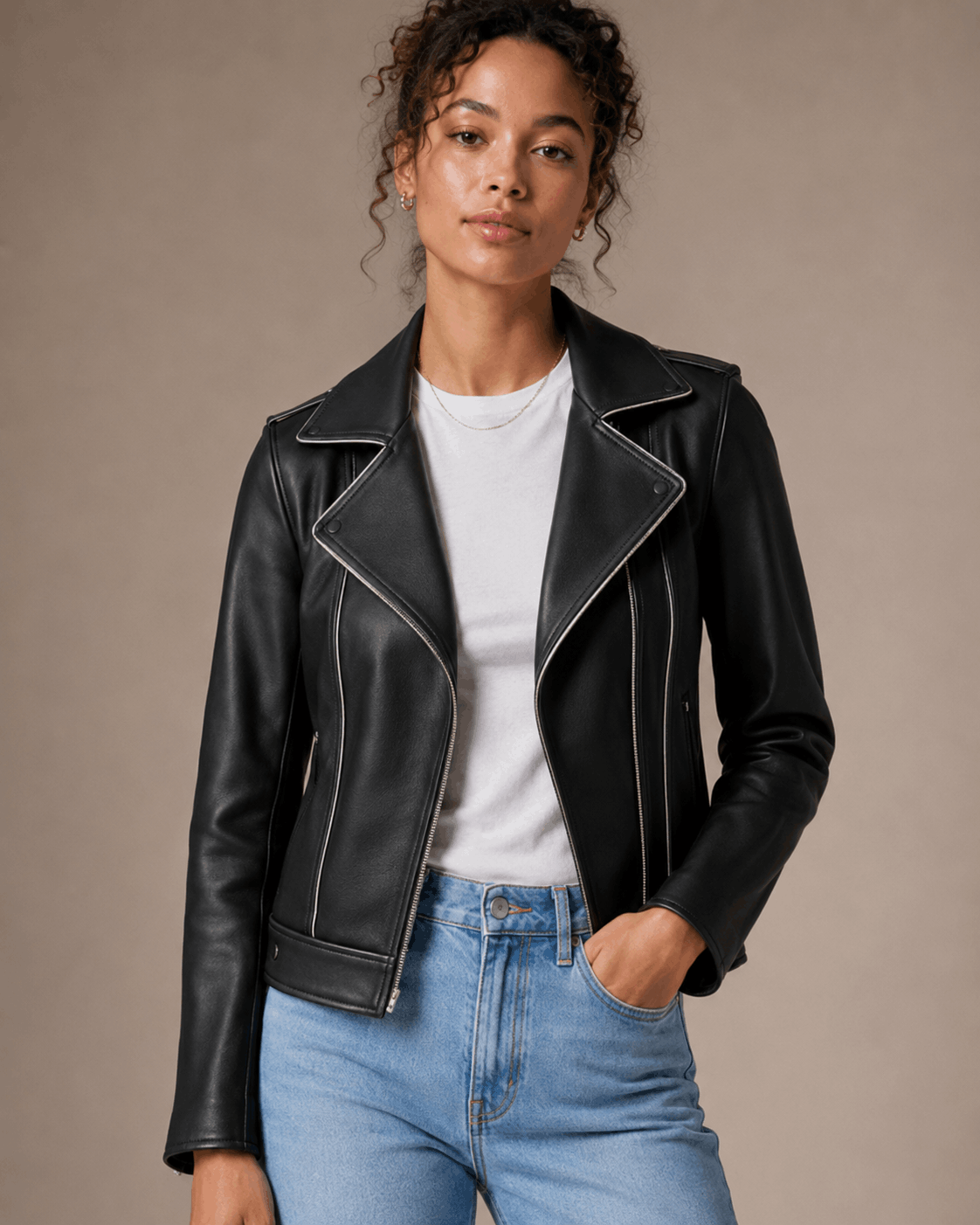 Zayrren 100% Leather Motorcycle Jacket