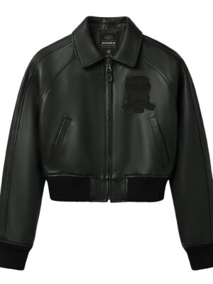 TRIPLE BLACK CROPPED ICON JACKET