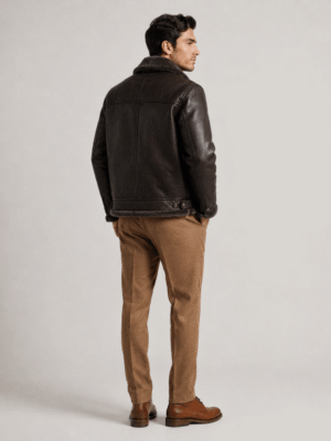 Aviator B3 Black Shearling Jacket 4