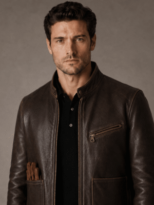 Zayrren Aviator B3 Brown Leather Jacket