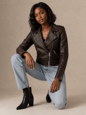 Balfern Leather Biker Jacket 1