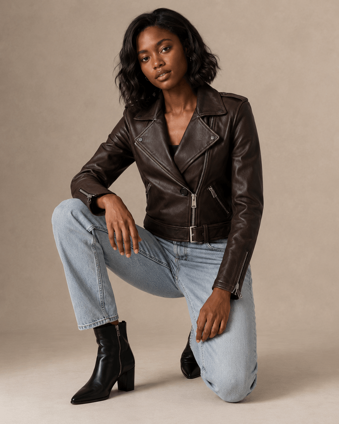Balfern Leather Biker Jacket 1
