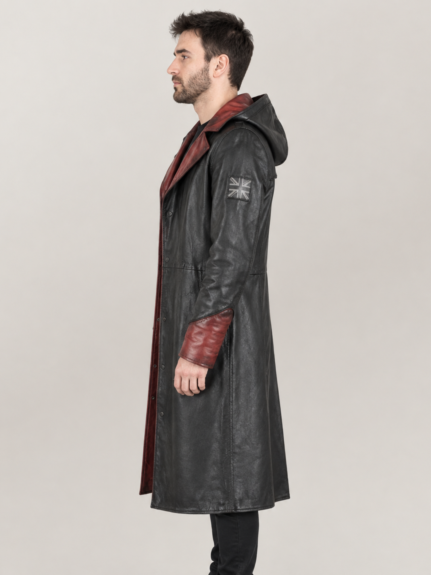 Men's DMC 5 Halloween Leather Coat - Image 3
