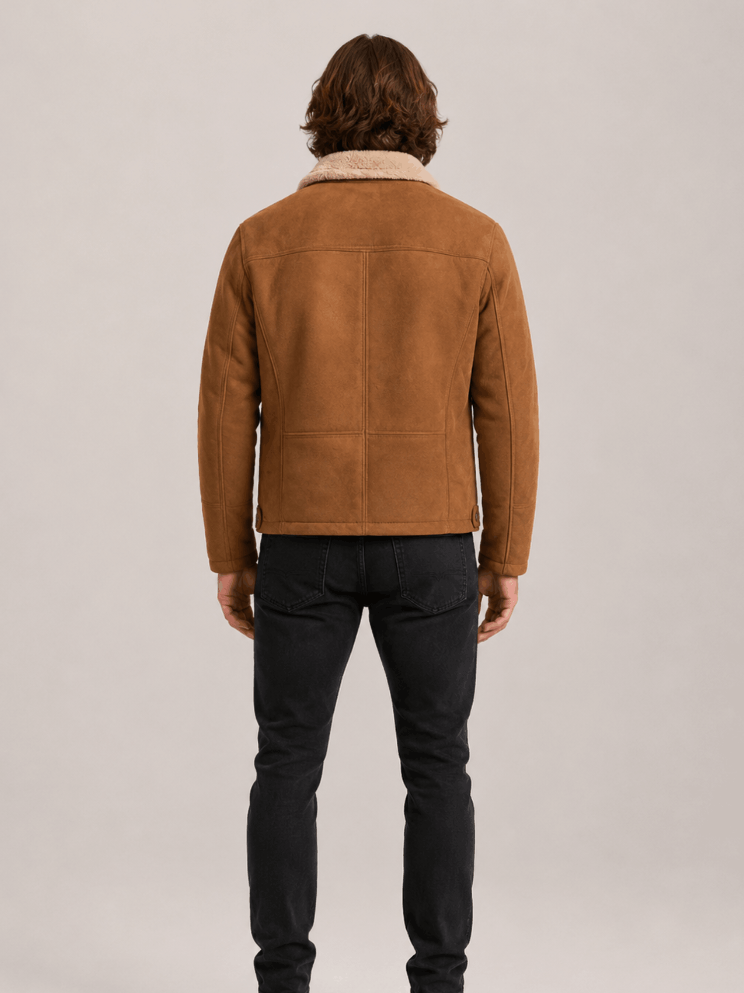 Men's Durango Shearling Barn Coat - Image 2
