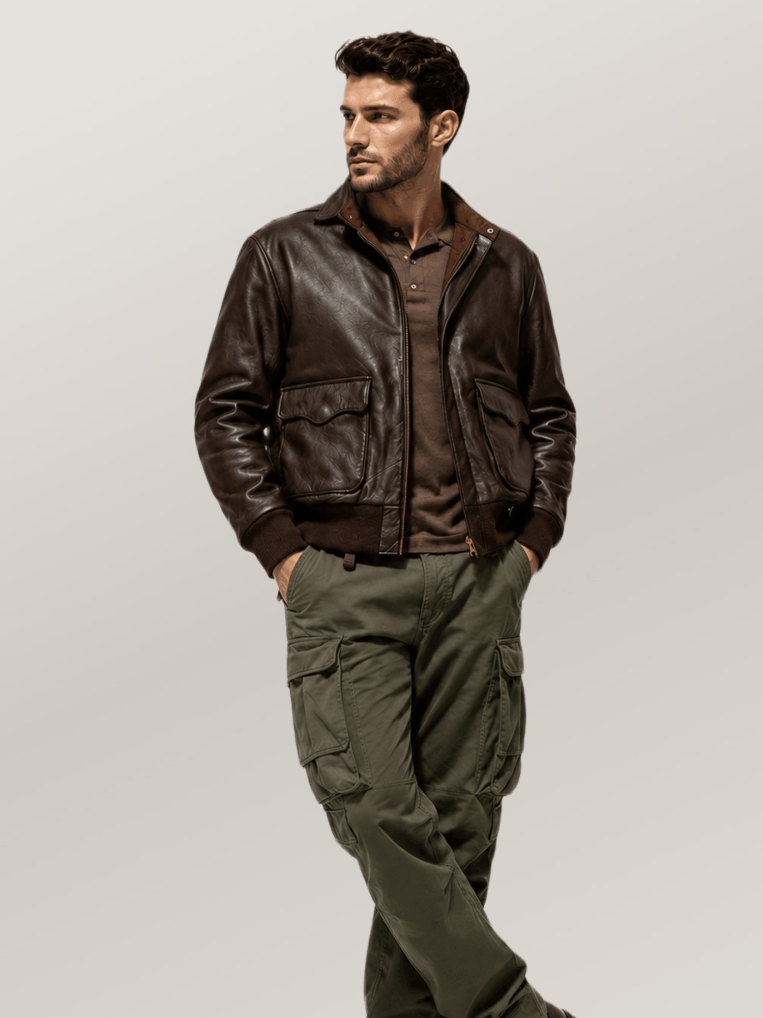 Men's Brown Flying Tigers Fighter Group Jacket