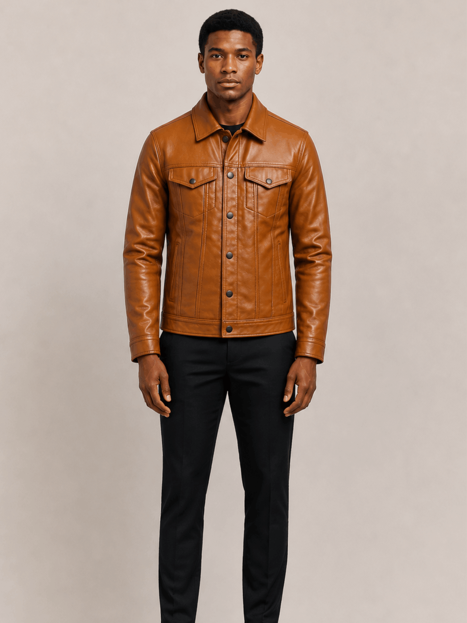 Men's Brown Kingston Leather Jacket