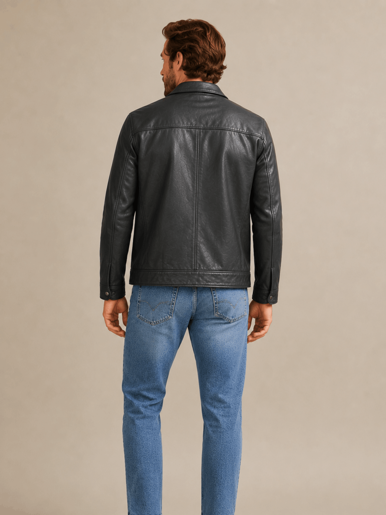 Men's Miller Leather Jacket - Image 2