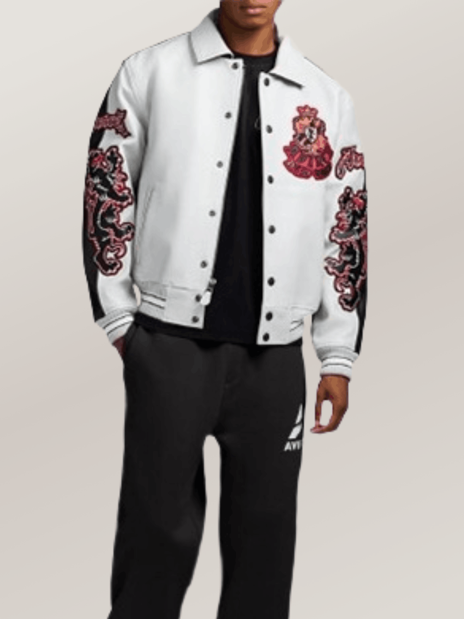 Men's Avirex Grey Violet 2 Tone Goth Jacket - Image 6