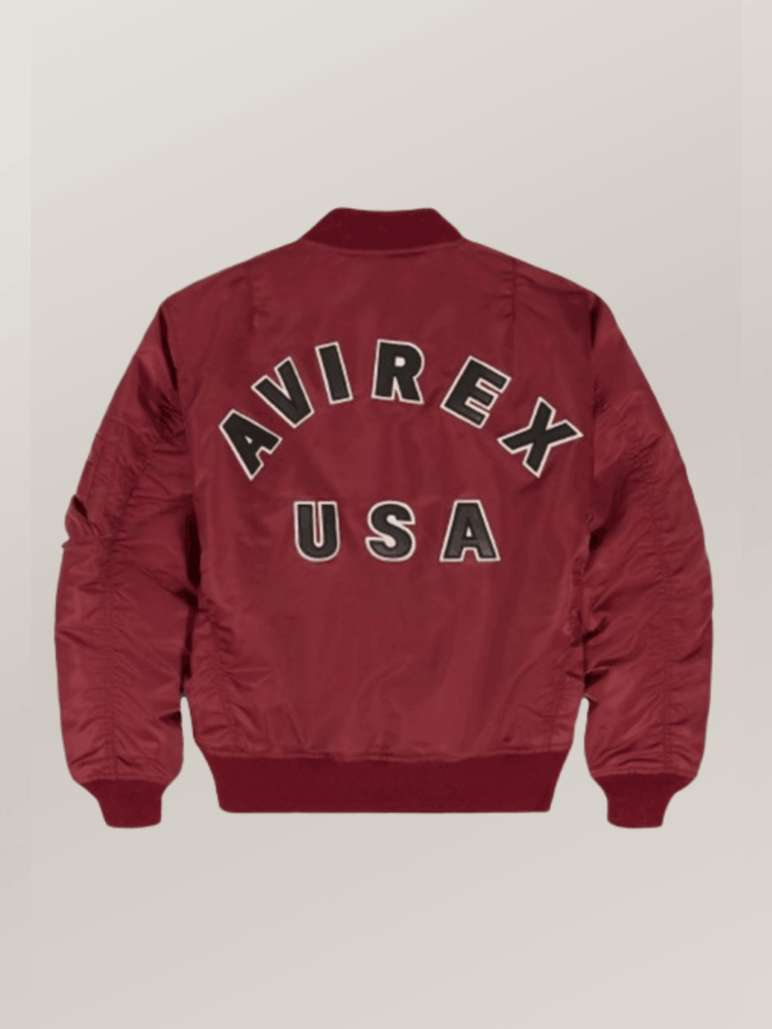 Men's Avirex Ma-1 Nylon Cabernet Bomber Jacket - Image 2