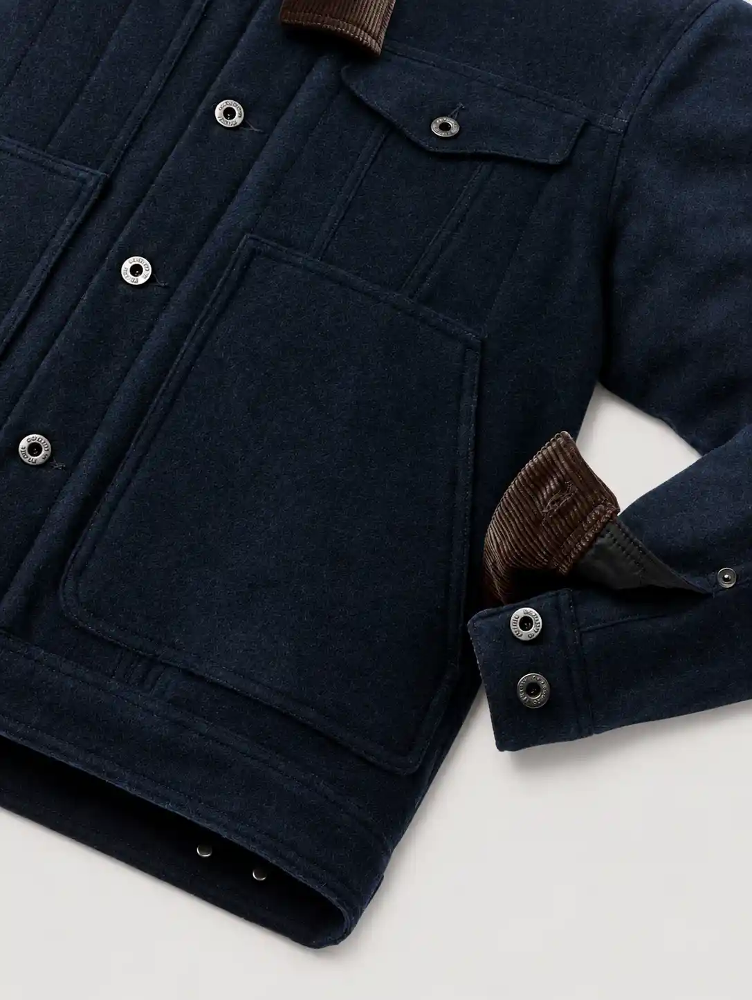 Men's Spokane Insulated Short Cruiser Wool Jacket - Image 5