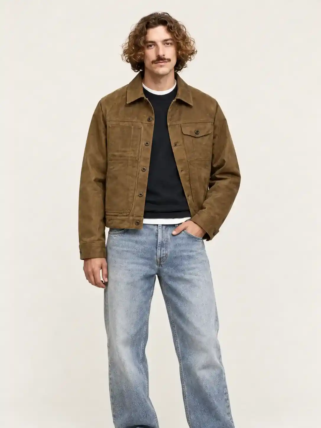Men's Tin Cloth Short Lined Cruiser Jacket