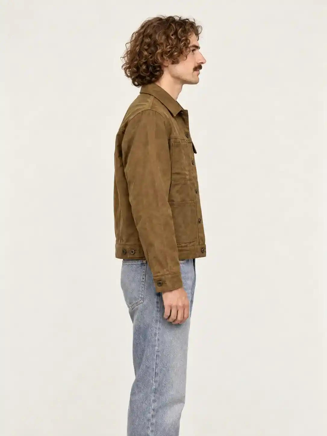 Men's Tin Cloth Short Lined Cruiser Jacket - Image 3