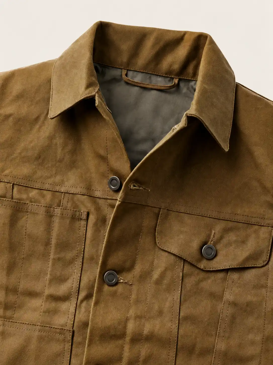 Men's Tin Cloth Short Lined Cruiser Jacket - Image 5