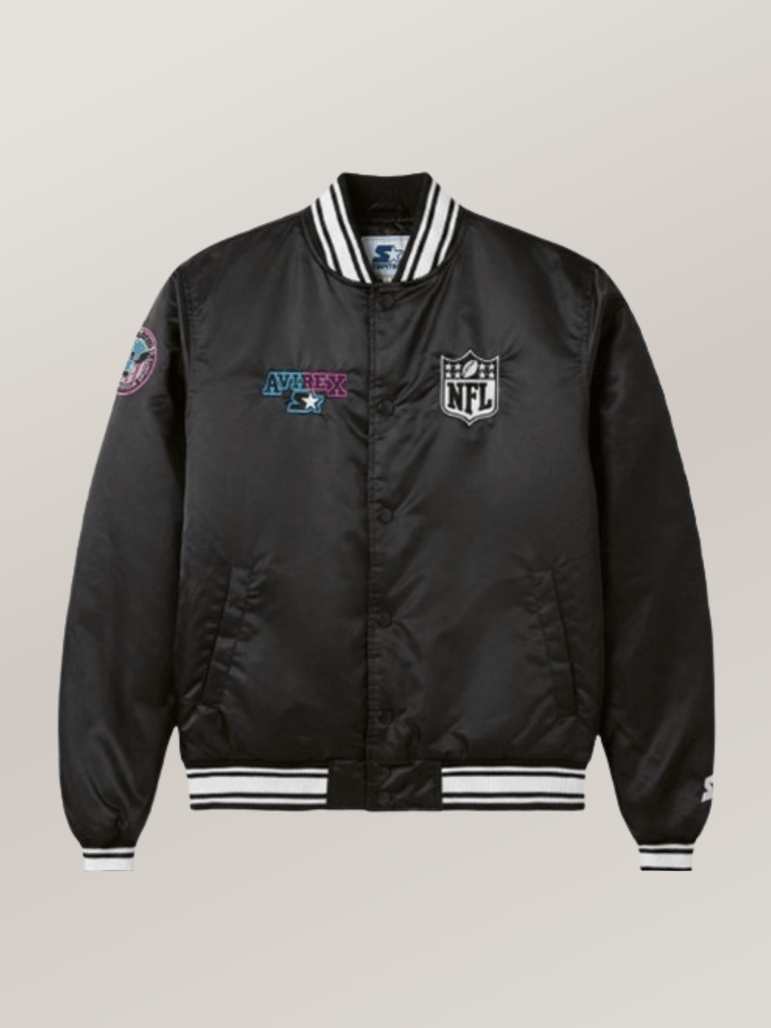 Men's Avirex X Starter Super Bowl Lx Satin Jacket