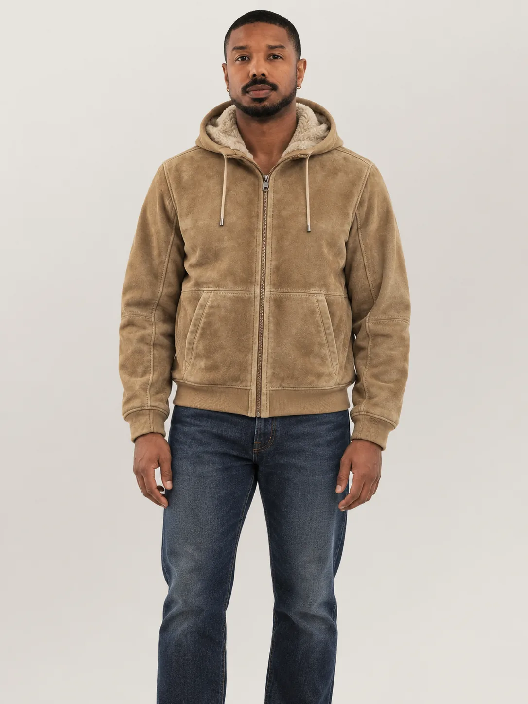 Men's Spyglass Suede Hoodie - Image 4