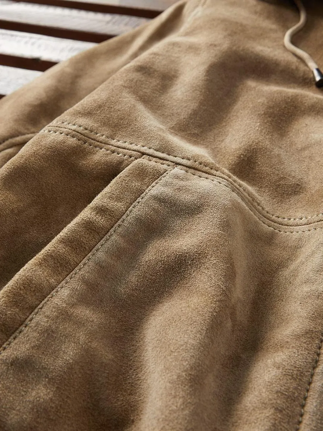 Men's Spyglass Suede Hoodie - Image 5