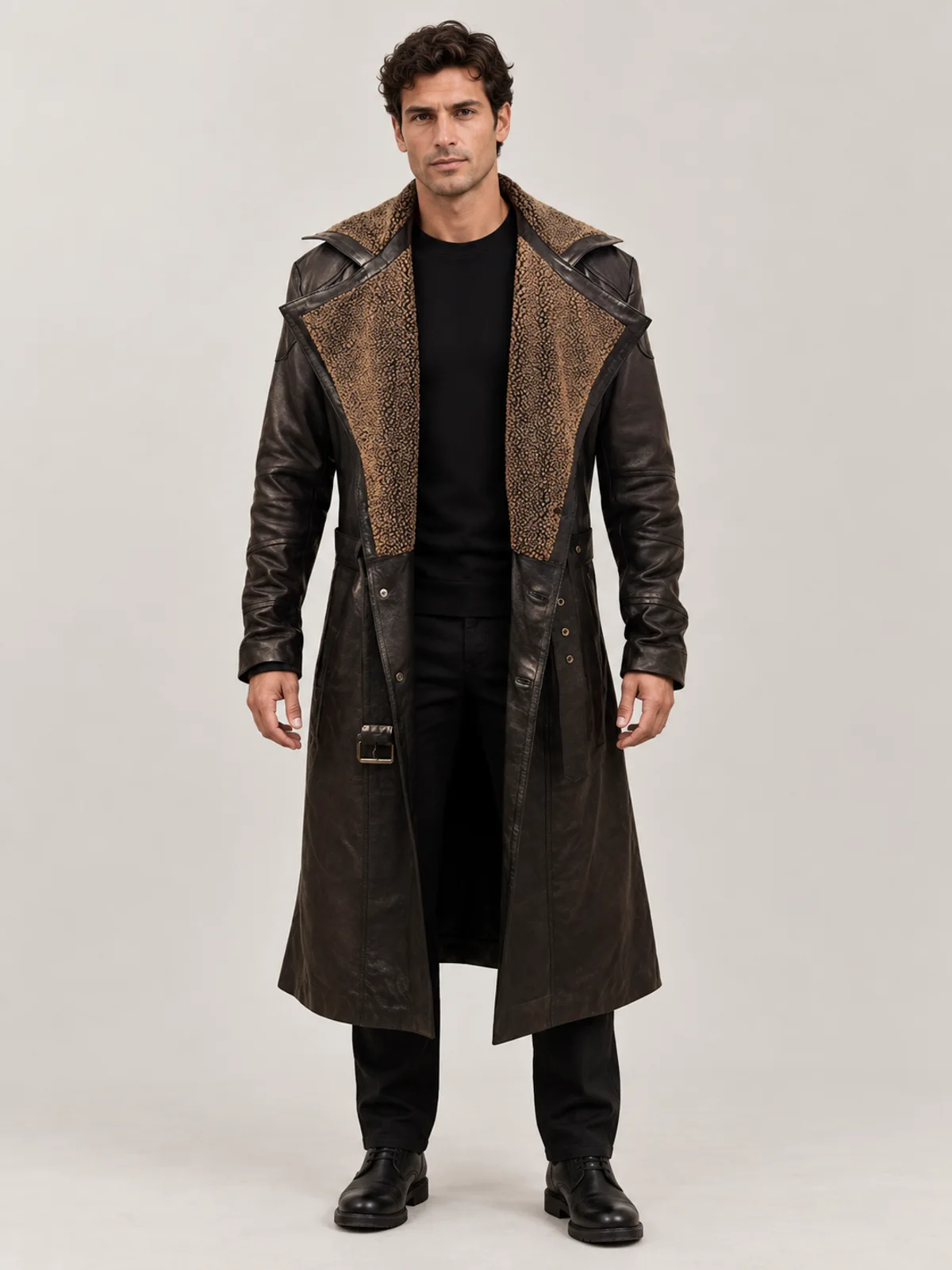 Men's Blade Runner Halloween Brown Long Coat