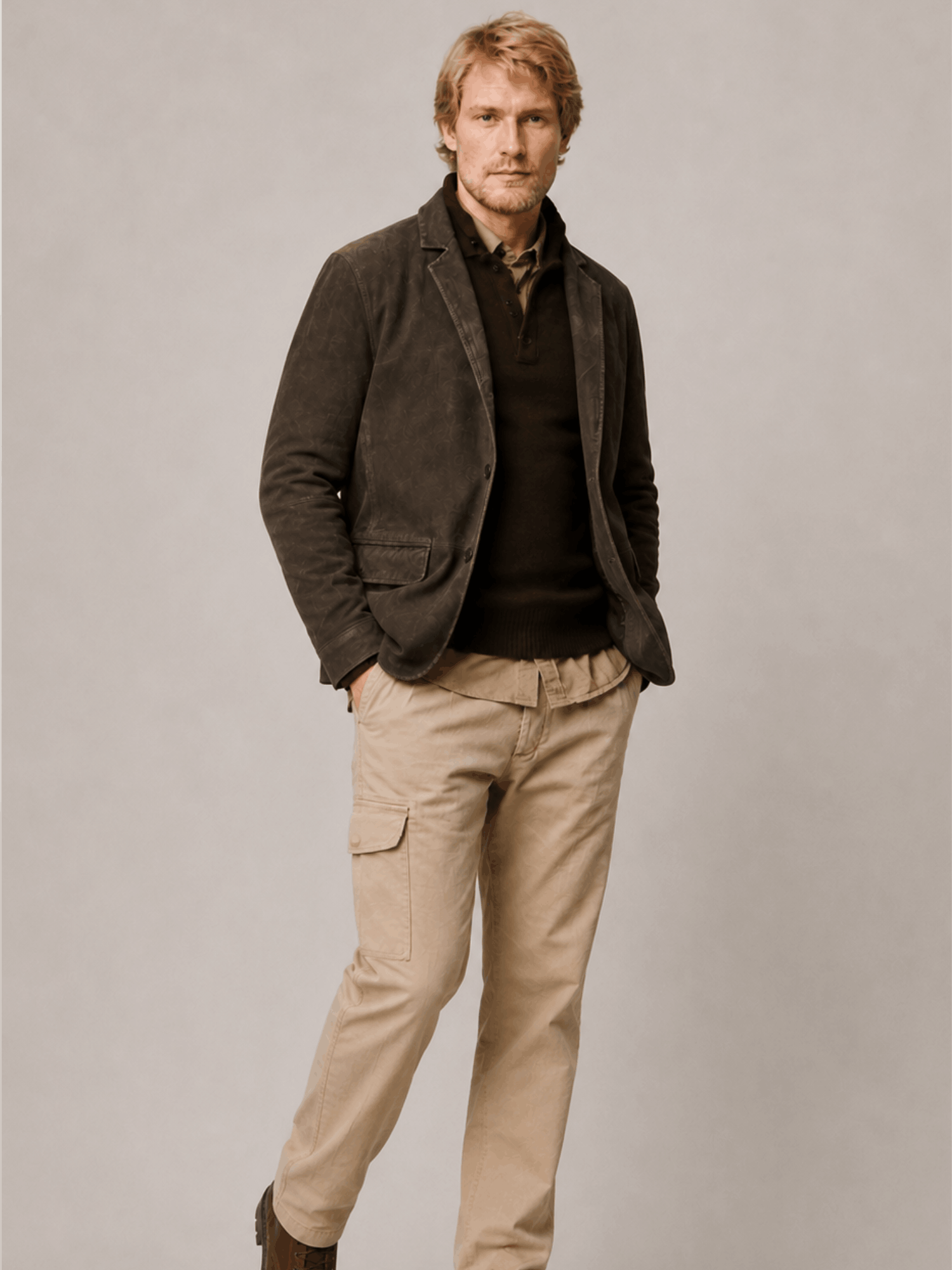 Men's Monet Waxed Suede Blazer - Image 4